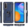 Аксессуар для смартфона Mobile Case Shockproof Serge Magnetic Ring Blue for Huawei P Smart 2021: Материал TPU (термополиуретан) и поликарбонат
