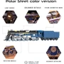 Колекційна модель-конструктор Metal Time Polar Steel color Поїзд механічний (MT052) фото 4