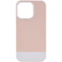 Чехол для iPhone Mobile Case TPU+PC Bichromatic Grey Beige / White for iPhone 13 Pro Max
