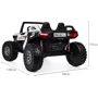 Детский двухместный электромобиль Багги Bambi Racer, белый (M 4170EBLR-1(24V)): Максимальная скорость, км/ч 5