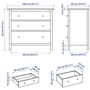 Комод ІКЕА HEMNES 108х96 см (60585796) фото 4
