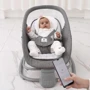 Убаюкивающий центр-качель Mastela dark grey темносерый 8112: Дополнительные удобства дуга с игрушками, таймер отключения укачивания, Система складывания, Ремни безопасности, регулируема
