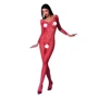 Бодистокинг с крупной сеткой Passion BS077 red