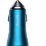 Зарядний пристрій Baseus Car Charger 2хUSB Golden Contactor Pro 40W Blue (CCJD-A03): Кабель в комплекті отсутствует