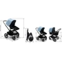 Універсальна коляска 2 в 1 Bugaboo Fox 2 Mineral Alu / Light Grey (230122AQ01): Кількість блоків 1