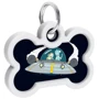 Адресник металевий WAUDOG Smart ID з QR паспортом малюнок Рік та Морті 1 40х28 мм (231-0280): Колір черный