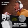 Наушники Corsair HS80 RGB Wireless White (CA-9011236-EU): Дополнительно объемный звук (5.1/7.1), съемный кабель, Подсветка корпуса