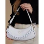 Женская сумка багет GUESS CORINA TOP ZIP SHOULDER BAG светло-бирюзовая (HWVP8766180-ICE): Пол Женский
