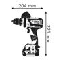 Шуруповерт Bosch GSB 18V-110 C (06019G030A): Тип інструмента дрель-шуруповерт