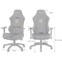 Кресло игровое Anda Seat Phantom 3 Black Fabric Size L (AD18Y-06-B-F) фото 1