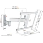 Кронштейн для ТБ Vogels TVM 3443 White: Максимальне навантаження 25 кг