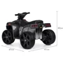 Детский квадроцикл Bambi Racer Карбон (M 3893ELM-19): Время работы, мин 120