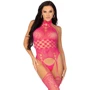 Кружевной бодистокинг Leg Avenue High neck lace bodystocking One size Raspberry