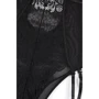 Admas эротическое боди с кружевом и подвязками, S black