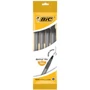 Набор шариковых ручек BIC Round Stic M 4 шт Черная 0.4 мм (3086123466135)
