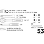 Набор торцевых головок с трещоткой Top Tools 38D530: Назначение набора автомобильный
