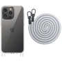 Чехол для iPhone Epic TPU Transparent with Straps Grey for iPhone 14 Pro Max