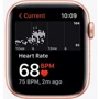 Apple Watch SE 44mm GPS Gold Aluminum Case with Starlight Sport Band (MKQ53): Материал корпуса алюминий