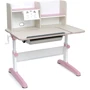 Парта SingBee Q-Assembly L Pink + Книжный стеллаж SBS-612 (SBS-602-PK + SBS-612)
