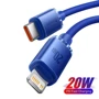 Кабель Baseus Cable USB-C to Lightning Crystal Shine 20W 1.2m Blue (CAJY000203): Довжина 1.2 м