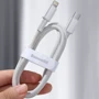 Кабель Baseus Cable USB-C to Lightning PD High Density Braided 20W 1m White (CATLGD-02) фото 8