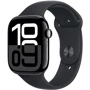 Apple Watch Series 10 42mm GPS Jet Black Aluminum Case with Black Sport Band - M/L (MWWF3QH/A) UA