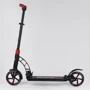 Самокат двоколісний Best Scooter з PU колесами і 2 амортизаторами Black / Red (100072): Конструкція рами складна