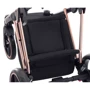 Универсальная коляска 2 в 1 Adamex Mimi Polar (Pink Gold) BR604 черный (люрекс) - медный (принт) кожа (выдавленная точка) фото 8