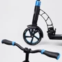 Самокат двоколісний Best Scooter з PU колесами і 2 амортизаторами Black / Blue (100073): Тип гальма ножний