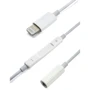 Адаптер Optima Adapter Lightning to Mini-jack 3.5 with Volume Control White (OPT-MH20): Дополнительные разъемы 3.5mm Headphone