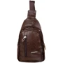 Мужская сумка-слинг Valiria Fashion коричневая (DETAX8818-10): Стиль Повседневный (Casual)