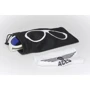 Дитячі сонцезахисні окуляри Babiators Aces Wicked White Blue Lenses (7-14 років): Форма оправи квадратна