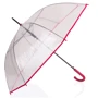 Парасолька-тростина жіночий напівавтомат HAPPY RAIN прозорий (U40970-3)