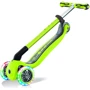 Самокат GLOBBER серии GO UP DELUXE LIGHTS 5в1 зеленый, колеса с подсветкой, 20/50кг: Конструкция рамы складная