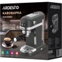Кофеварка Ardesto YCM-E1502: Функции Подогрев чашек / кофейника, Защита от избыточного давления, Защита от перегрева, Предварительное смачивание, Приготовление одной чашки кофе