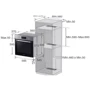Духова шафа електрична Samsung NV66M3571BB: Об'єм, л 64