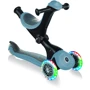 Самокат GLOBBER серії GO UP DELUXE LIGHTS 5в1 попелясто-блакитний, колеса з підсвічуванням 20 / 50кг: Тип коліс литі