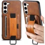 Чехол для телефонов Epik Leather Case Wallet and Straps Brown for Samsung S926 Galaxy S24 Plus: Тип накладка на заднюю часть