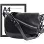 Женская сумка почтальонка Valiria Fashion черная (ODAB-9575-black): Пол Женский