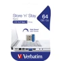 USB-флешка Verbatim 64GB Store 'n' Stay NANO USB 3.0 Blue (98711): Максимальная скорость чтения, МБ/с 80