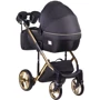 Коляска 2 в 1 Adamex Lucianо Polar (Gold) Y117 черный в точку (622793): Количество блоков 1
