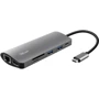 Адаптер Trust Adapter Dalyx USB-C to 2xUSB3.0+USB-C+HDMI+RJ45+SD+microSD (23775)