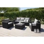 Allibert California 3 seater set Графит: Вид мебели комплекта Стол, Кресло, Диван