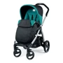 Коляска Peg-Perego прогулочная Book Plus Голубой с черным Серое шасси (PACK04-00000000007)