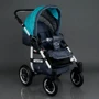 Коляска универсальная 2в1 Victoria Gold Saturn 3 № 0140-С-10 (1) бирюзовый с серым (белая рама) фото 8