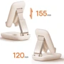 Держатель Baseus Desk Holder Seashell Folding Mirror Pink (B10551501411-00) фото 8