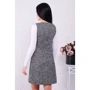 Платье FashionUp PL-1559A-42 42 серое повседневное до середины бедра: Состав Вискоза, Шерсть, Акрил