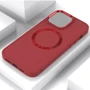 Чехол для iPhone TPU Case Bonbon Metal Style with MagSafe Red for iPhone 15 Plus: Цвет красный