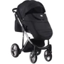 Коляска 2 в 1 Adamex Lucianо Polar (Graphite) Y86 черный - черный в точку (хром рама) (622625): Ширина шасси 60 см