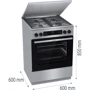 Плита комбинированная Gorenje GKS6C71XF: Количество электрических конфорок нет